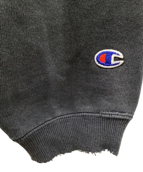 Champion REVERSE WEAVE（チャンピオン リバース ウィーブ）Champion REVERSE WEAVE (チャンピオン リバース ウィーブ) クルーネックスウェット ブラック サイズ:Lの古着・服飾アイテム