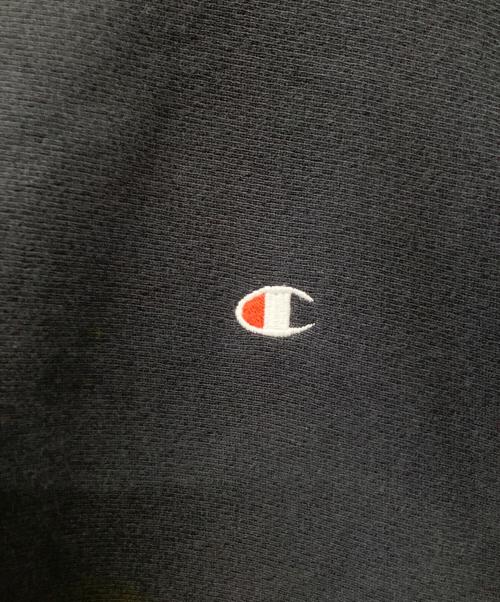 Champion REVERSE WEAVE（チャンピオン リバース ウィーブ）Champion REVERSE WEAVE (チャンピオン リバース ウィーブ) クルーネックスウェット ブラック サイズ:Lの古着・服飾アイテム