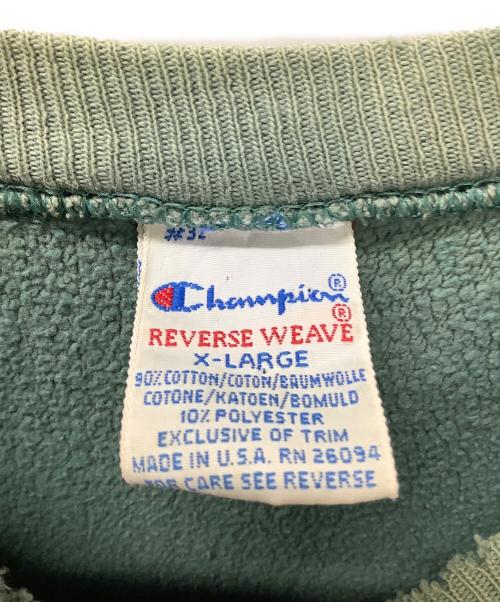 Champion REVERSE WEAVE（チャンピオン リバース ウィーブ）Champion REVERSE WEAVE (チャンピオン リバース ウィーブ) スウェット グリーン サイズ:XLの古着・服飾アイテム