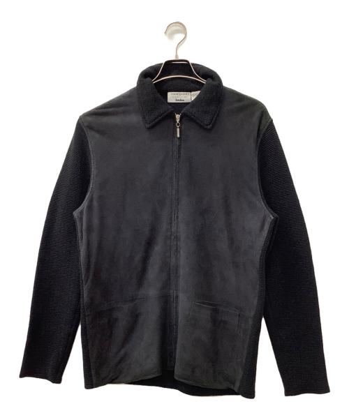 Jhane Barnes（Jhane Barnes）Jhane Barnes (Jhane Barnes) Neiman Marcus (ニーマンマーカス) 切替ジャケット ブラック サイズ:38の古着・服飾アイテム