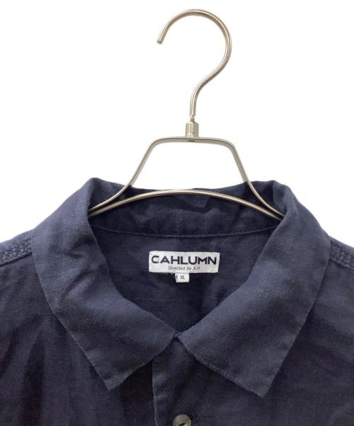 CAHLUMN（カウラム）CAHLUMN (カウラム) 半袖シャツ ネイビー サイズ:XLの古着・服飾アイテム