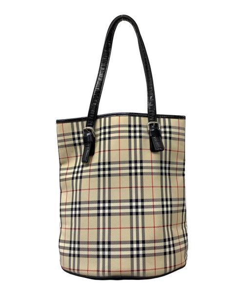 BURBERRY BLUE LABEL（バーバリー ブルー レーベル）BURBERRY BLUE LABEL (バーバリー ブルー レーベル) トートバッグ ベージュの古着・服飾アイテム