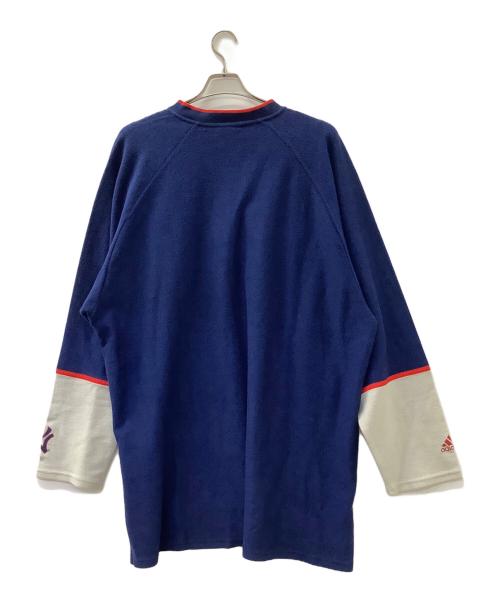 adidas（アディダス）adidas (アディダス) スウェット ブルー サイズ:2XLの古着・服飾アイテム