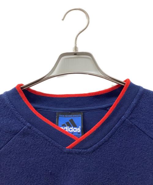 adidas（アディダス）adidas (アディダス) スウェット ブルー サイズ:2XLの古着・服飾アイテム