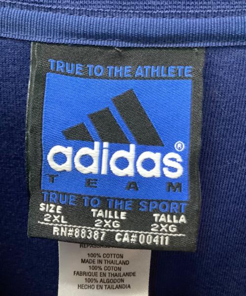 adidas（アディダス）adidas (アディダス) スウェット ブルー サイズ:2XLの古着・服飾アイテム