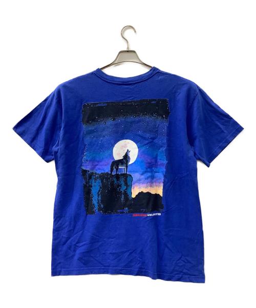 UNLIMITED Marlboro（アンリミテッドマルボロ）UNLIMITED Marlboro (アンリミテッドマルボロ) 半袖Tシャツ ブルー サイズ:XLの古着・服飾アイテム