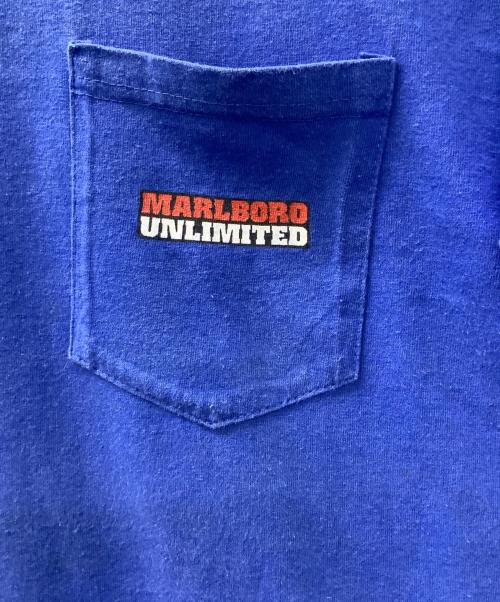 UNLIMITED Marlboro（アンリミテッドマルボロ）UNLIMITED Marlboro (アンリミテッドマルボロ) 半袖Tシャツ ブルー サイズ:XLの古着・服飾アイテム