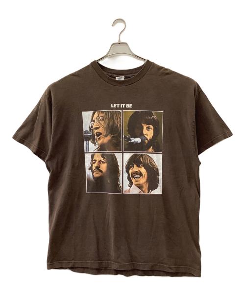 ALSTYLE APPAREL & ACTIVEWEAR（アレスタイルアパレル＆アクティブウェア）ALSTYLE APPAREL & ACTIVEWEAR (アレスタイルアパレル＆アクティブウェア) Beatles LET IT BE 半袖Tシャツ ブラウン サイズ:2XLの古着・服飾アイテム