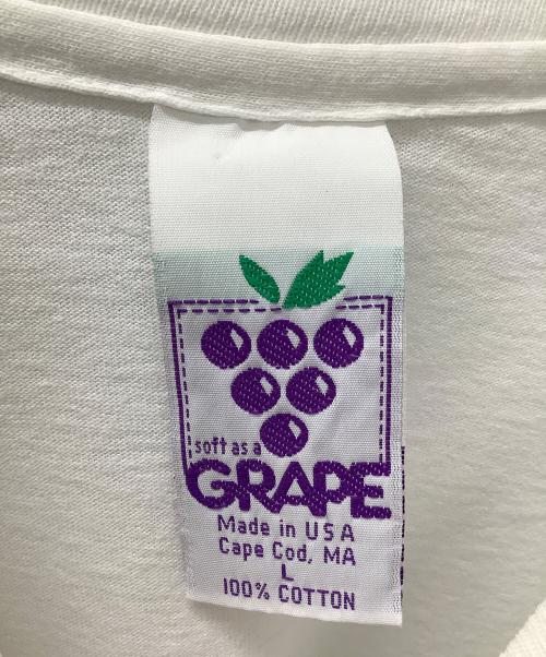 soft as a GRAPE（ソフト・アズ・ア・グレープ）soft as a GRAPE (ソフト・アズ・ア・グレープ) 半袖Tシャツ ホワイト サイズ:Lの古着・服飾アイテム