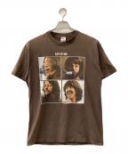 ALSTYLE APPAREL & ACTIVEWEARアレスタイルアパレル＆アクティブウェア）の古着「Beatles LET IT BE 半袖Tシャツ」｜ブラウン