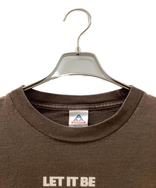 ALSTYLE APPAREL & ACTIVEWEAR（アレスタイルアパレル＆アクティブウェア）ALSTYLE APPAREL & ACTIVEWEAR (アレスタイルアパレル＆アクティブウェア) Beatles LET IT BE 半袖Tシャツ ブラウン サイズ:Lの古着・服飾アイテム
