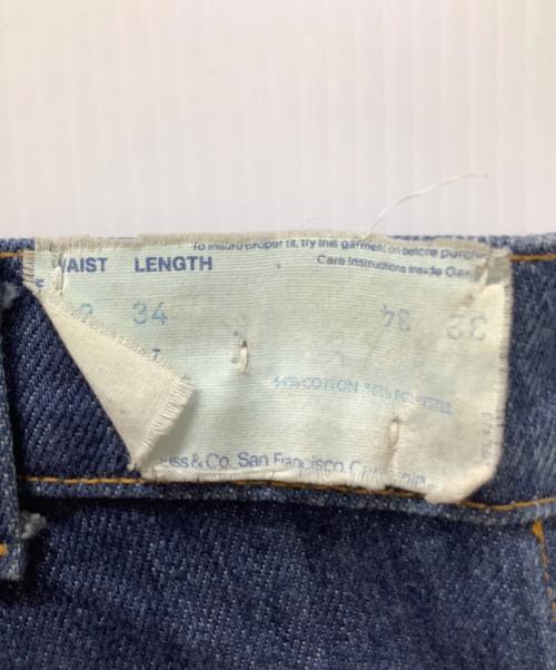 LEVI'S（リーバイス）LEVI'S (リーバイス) オレンジタブ・ツーホース刺繍 インディゴ サイズ:W32L34の古着・服飾アイテム
