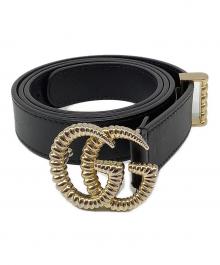 GUCCI（グッチ）の古着「トーションダブルGバックル」｜ブラック