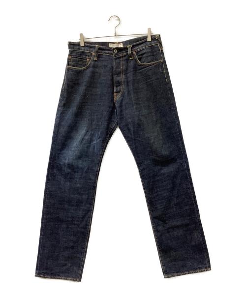 EVISU（エヴィス）EVISU (エヴィス) 家紋カモメバックペイント インディゴ サイズ:W34×L34の古着・服飾アイテム