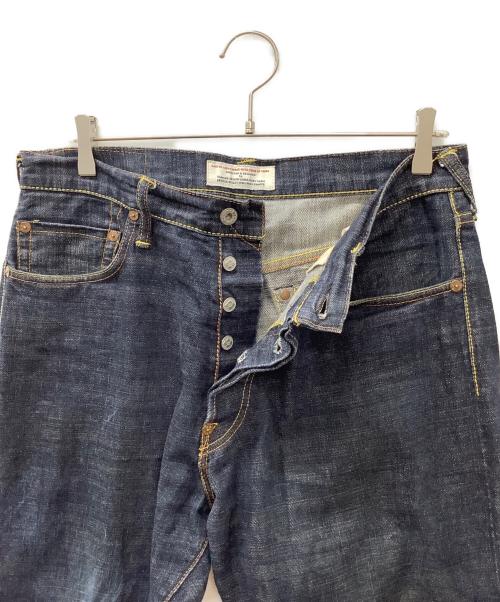 EVISU（エヴィス）EVISU (エヴィス) 家紋カモメバックペイント インディゴ サイズ:W34×L34の古着・服飾アイテム