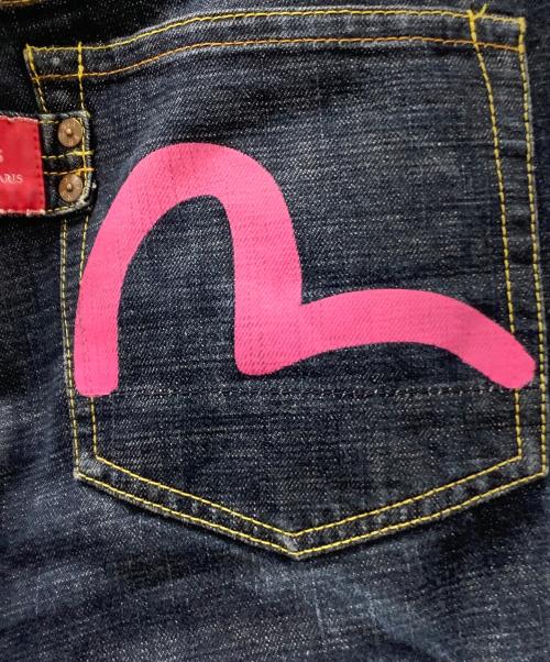 EVISU（エヴィス）EVISU (エヴィス) 家紋カモメバックペイント インディゴ サイズ:W34×L34の古着・服飾アイテム