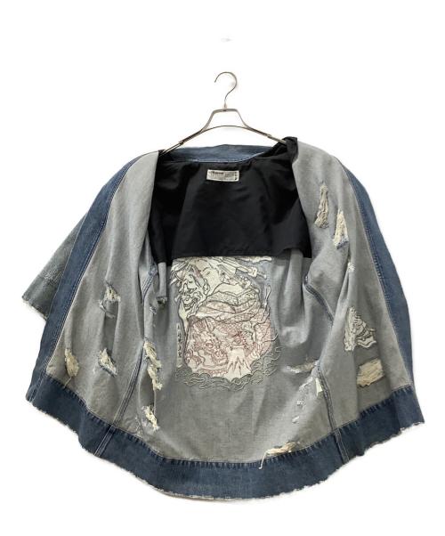 LEGENDA（レジェンダ）LEGENDA (レジェンダ) 伝説東京 太夫刺繍法被 スカイブルー サイズ:Fの古着・服飾アイテム