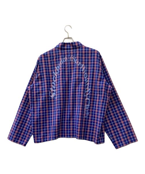 Stockholm (surfboard) Club（ストックホルム サーフボード クラブ）Stockholm (surfboard) Club (ストックホルム サーフボード クラブ) 長袖シャツ ブルー サイズ:Lの古着・服飾アイテム