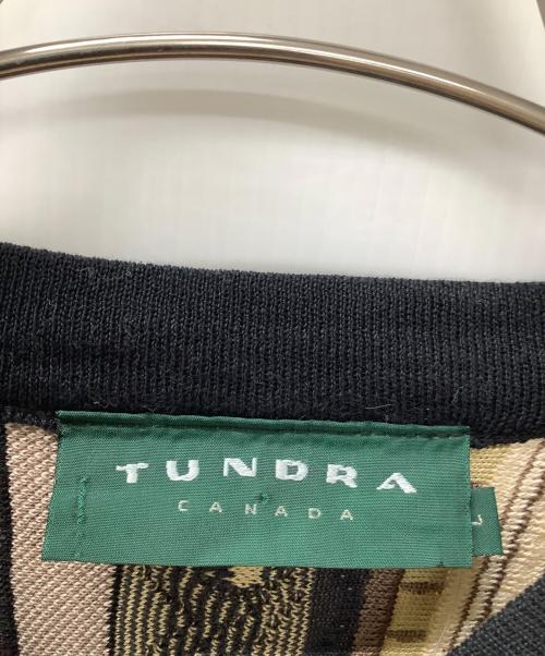 TUNDRA（ツンドラ）TUNDRA (ツンドラ) 厚手ニット ブラウン×ブラック サイズ:L 未使用品の古着・服飾アイテム