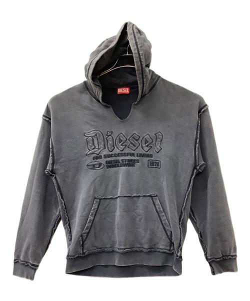 DIESEL（ディーゼル）DIESEL (ディーゼル) 24AW S-BOXT-HOOD-RAW グレー サイズ:Sの古着・服飾アイテム