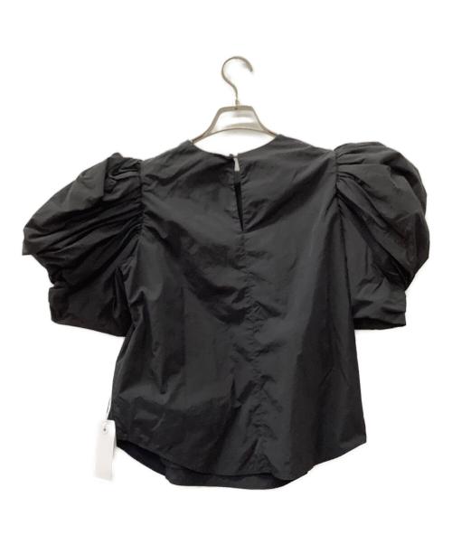 Enchainement（アンシェヌマン）Enchainement (アンシェヌマン) ボリュームスリーブワッシャーブラウス ブラック サイズ:Fの古着・服飾アイテム