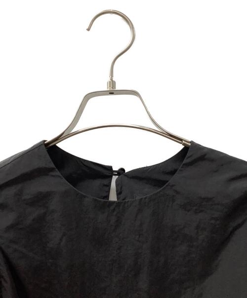 Enchainement（アンシェヌマン）Enchainement (アンシェヌマン) ボリュームスリーブワッシャーブラウス ブラック サイズ:Fの古着・服飾アイテム