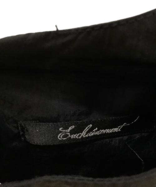 Enchainement（アンシェヌマン）Enchainement (アンシェヌマン) ボリュームスリーブワッシャーブラウス ブラック サイズ:Fの古着・服飾アイテム