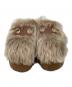 中古・古着 CELINE (セリーヌ) バルキークロッグSLIDES TRIOMPHE IN SHEARLING ブラウン サイズ:24.5cm：50000円