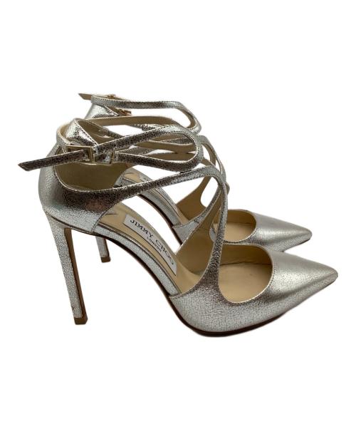 JIMMY CHOO（ジミーチュウ）JIMMY CHOO (ジミーチュウ) LANCER 100 シルバーカラー サイズ:36の古着・服飾アイテム