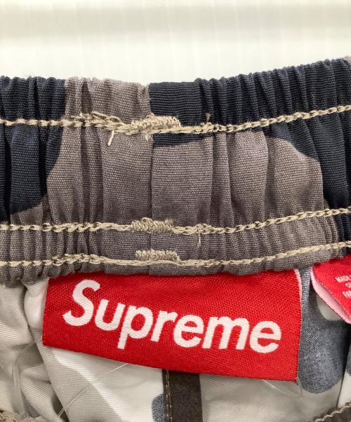 SUPREME（シュプリーム）SUPREME (シュプリーム) 25SS CONTRAST ZIP WARM UP PANT SNOW CAMO グレー サイズ:Sの古着・服飾アイテム