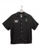 WACKO MARIA×舐達麻×HIGH TIMESワコマリア×ナメダルマ×ハイ タイムズ）の古着「50'S OPEN COLLAR SHIRT」｜ブラック