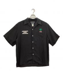 WACKO MARIA×舐達麻×HIGH TIMES（ワコマリア×ナメダルマ×ハイ タイムズ）の古着「50'S OPEN COLLAR SHIRT」｜ブラック