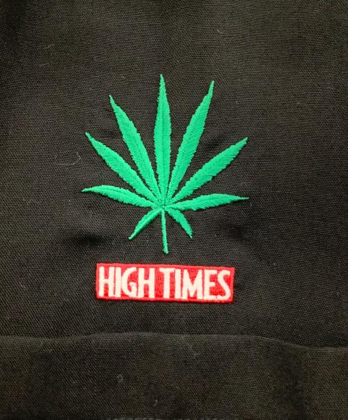 WACKO MARIA（ワコマリア）WACKO MARIA (ワコマリア) 舐達麻 (ナメダルマ) HIGH TIMES (ハイ タイムズ) 50'S OPEN COLLAR SHIRT ブラック サイズ:Lの古着・服飾アイテム