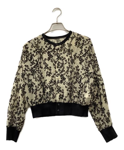 CLANE（クラネ）CLANE (クラネ) 薄手カーディガン ベージュ×ブラック サイズ:1の古着・服飾アイテム