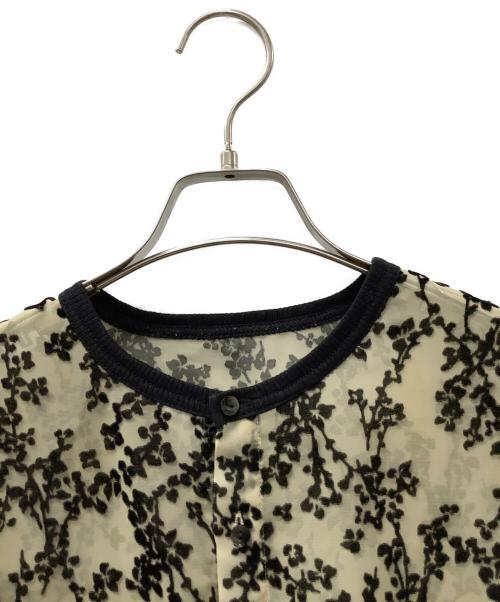 CLANE（クラネ）CLANE (クラネ) 薄手カーディガン ベージュ×ブラック サイズ:1の古着・服飾アイテム