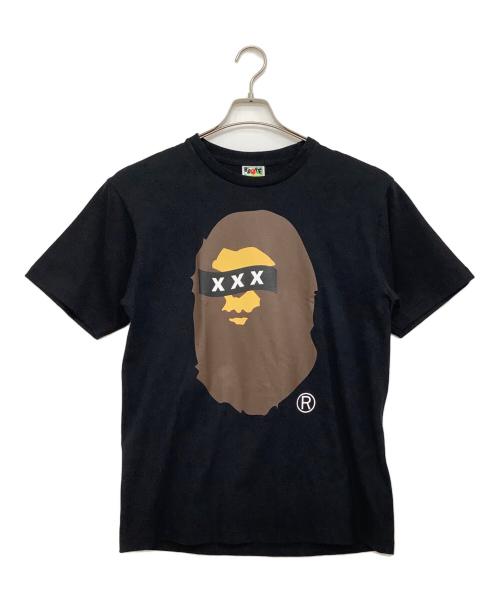 A BATHING APE（アベイシングエイプ）A BATHING APE (アベイシングエイプ) GOD SELECTION XXX (ゴッド セレクション トリプルエックス) 半袖Tシャツ ブラック サイズ:Lの古着・服飾アイテム
