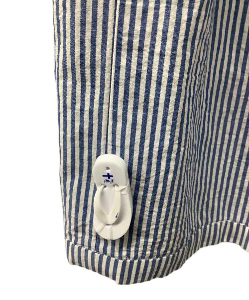 vm（ヴーム）vm (ヴーム) フレアスカート ブルー×ホワイトの古着・服飾アイテム