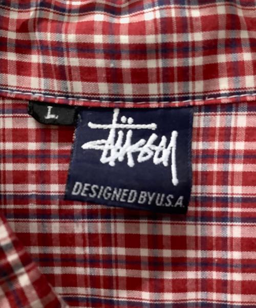 stussy（ステューシー）stussy (ステューシー) 半袖シャツ レッド サイズ:Lの古着・服飾アイテム