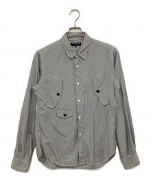 COMME des GARCONS HOMME（コムデギャルソン オム）の古着「長袖シャツ」｜ホワイト×グレー
