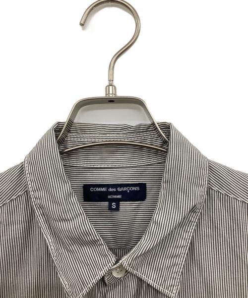 COMME des GARCONS HOMME（コムデギャルソン オム）COMME des GARCONS HOMME (コムデギャルソン オム) 長袖シャツ ホワイト×グレー サイズ:Sの古着・服飾アイテム