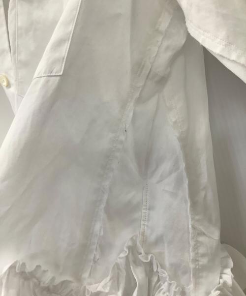 COMME des GARCONS COMME des GARCONS（コムデギャルソン コムデギャルソン）COMME des GARCONS COMME des GARCONS (コムデギャルソン コムデギャルソン) 丸襟フリル長袖シャツ ホワイト サイズ:XSの古着・服飾アイテム