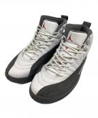 NIKEナイキ）の古着「AIR JORDAN 12 RETRO（エアジョーダン12レトロ）」｜ホワイト×グレー