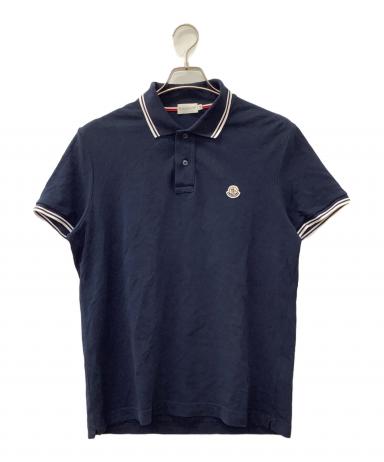 モンクレール　ポロシャツ　ネイビー　レディース 中古・古着通販】MONCLER (モンクレール) ポロシャツ ネイビー サイズ
