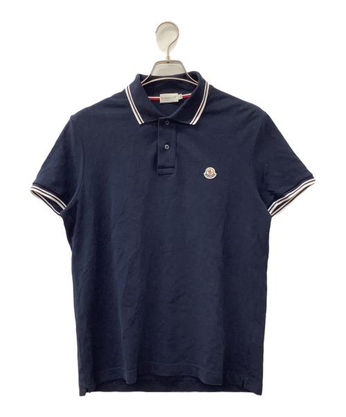 MONCLER（モンクレール）MONCLER (モンクレール) ポロシャツ ネイビー サイズ:Mの古着・服飾アイテム