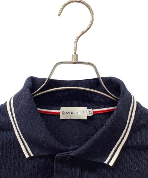 MONCLER（モンクレール）MONCLER (モンクレール) ポロシャツ ネイビー サイズ:Mの古着・服飾アイテム