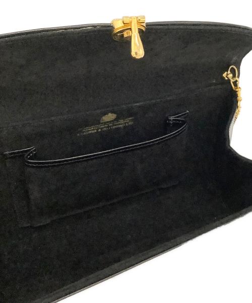 LAUNER LONDON（ロウナー ロンドン）LAUNER LONDON (ロウナー ロンドン) チェーンショルダーバッグ ブラックの古着・服飾アイテム