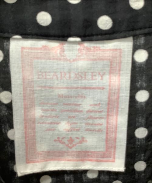 BEARDSLEY（ビアズリー）BEARDSLEY (ビアズリー) ドットギャザーワンピース ブラックの古着・服飾アイテム