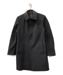 BOSS HUGO BOSS（ボス ヒューゴボス）の古着「カシミヤ混ステンカラーコート」｜グレー