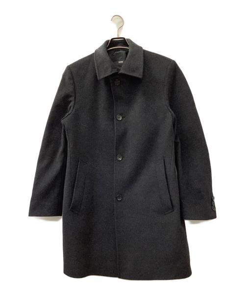 BOSS HUGO BOSS（ボス ヒューゴボス）BOSS HUGO BOSS (ボス ヒューゴボス) カシミヤ混ステンカラーコート グレー サイズ:US36Rの古着・服飾アイテム