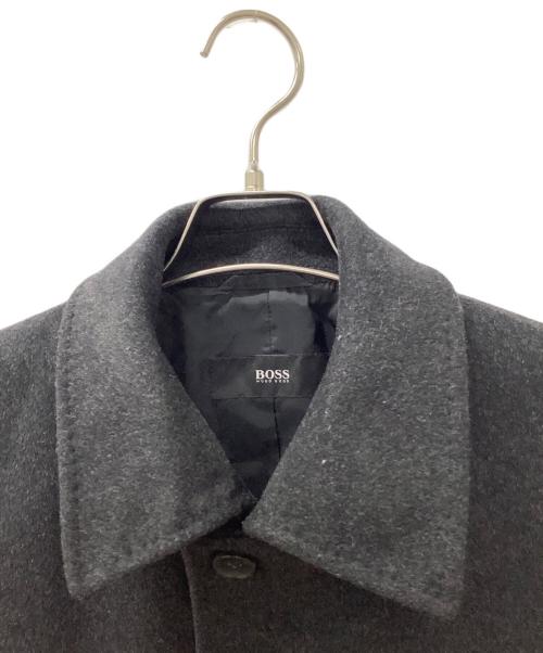 BOSS HUGO BOSS（ボス ヒューゴボス）BOSS HUGO BOSS (ボス ヒューゴボス) カシミヤ混ステンカラーコート グレー サイズ:US36Rの古着・服飾アイテム